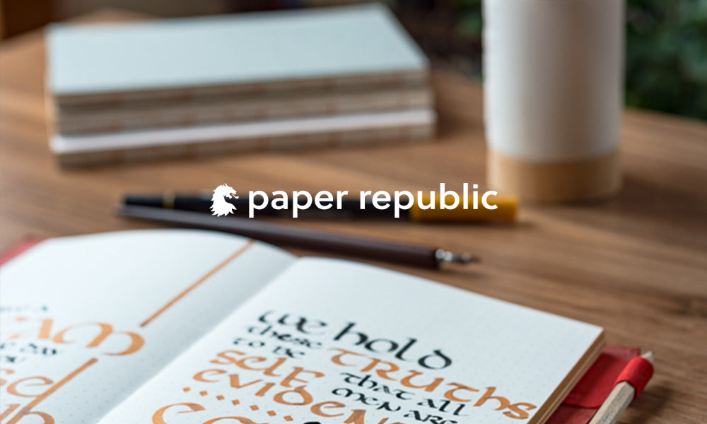 the art of lettering [in the book refills]