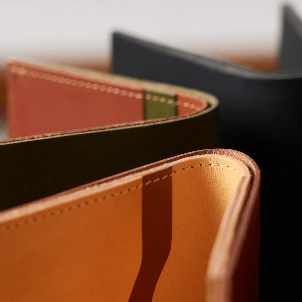 The Square Leather Wallet - Durable Design – paper republic