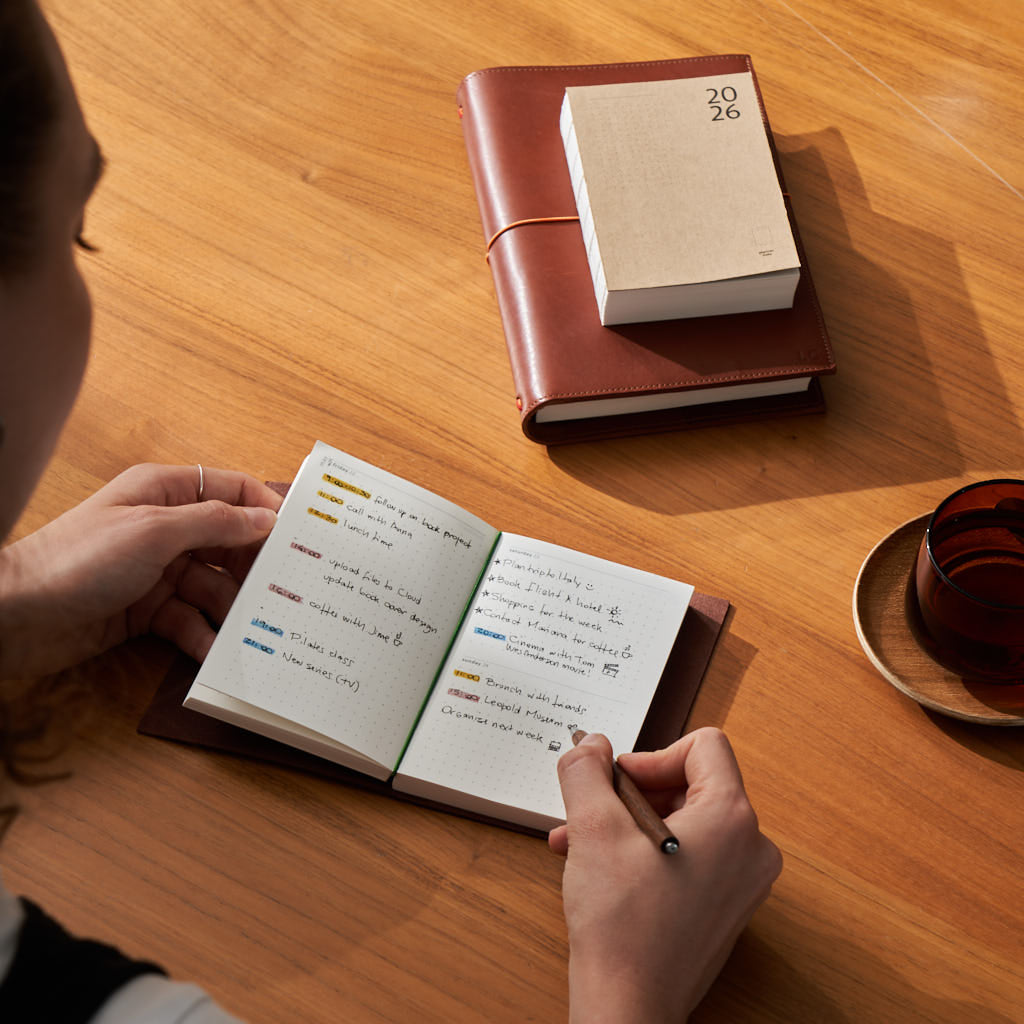 2026 Daily Planner – Dotted Layout, Fountain Pen Friendly, [pocket ...