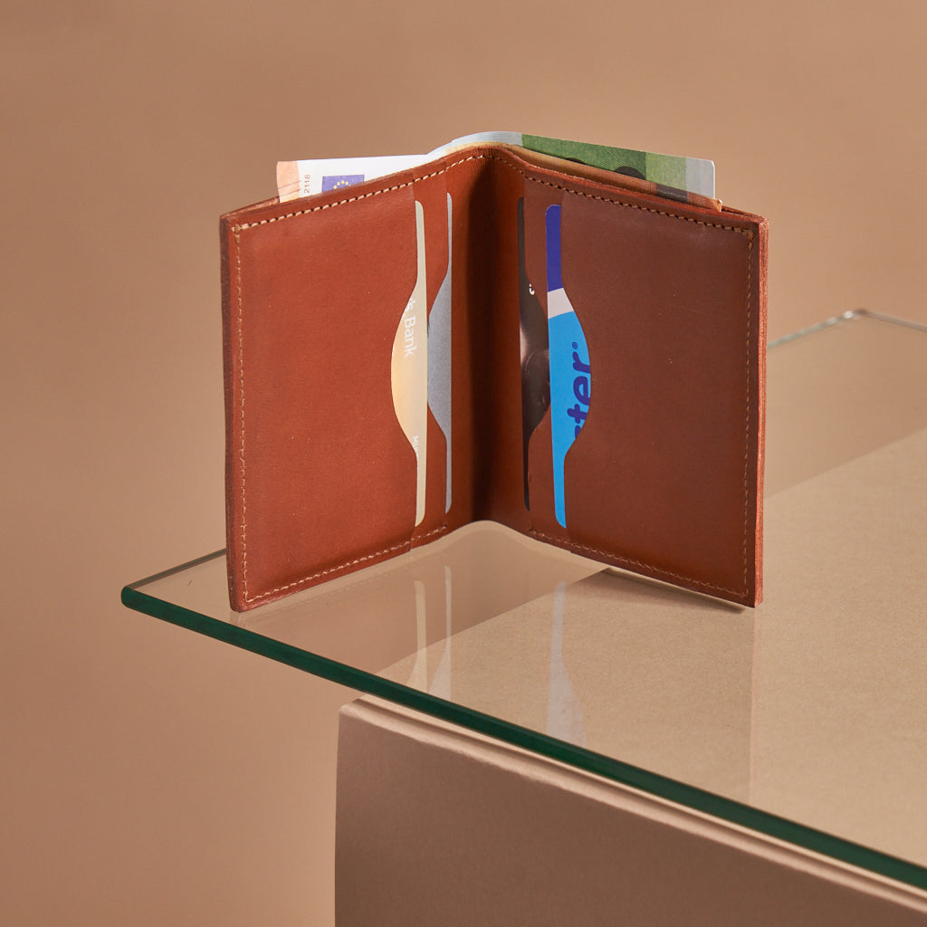 The Square Leather Wallet - Durable Design – paper republic
