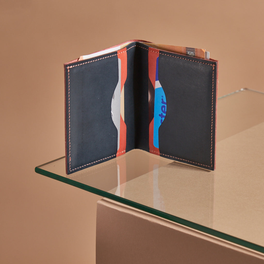 The Square Leather Wallet - Durable Design – paper republic
