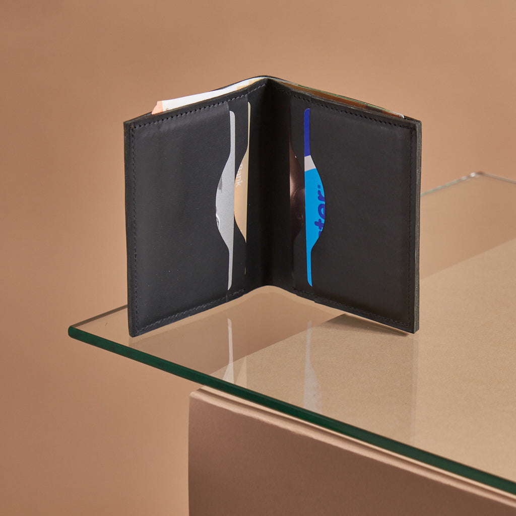 The Square Leather Wallet - Durable Design – paper republic